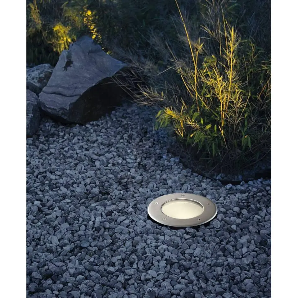 EGLO Riga 3 Inbouwlamp - E27 - &Oslash; 10 cm - RVS