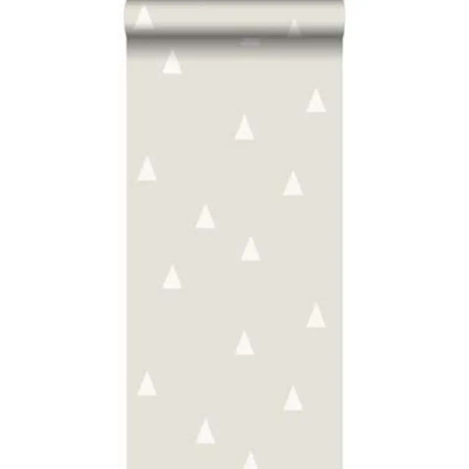 ESTAhome behang - grafische driehoekjes - lichtgrijs - 53 cm x 10.05 m