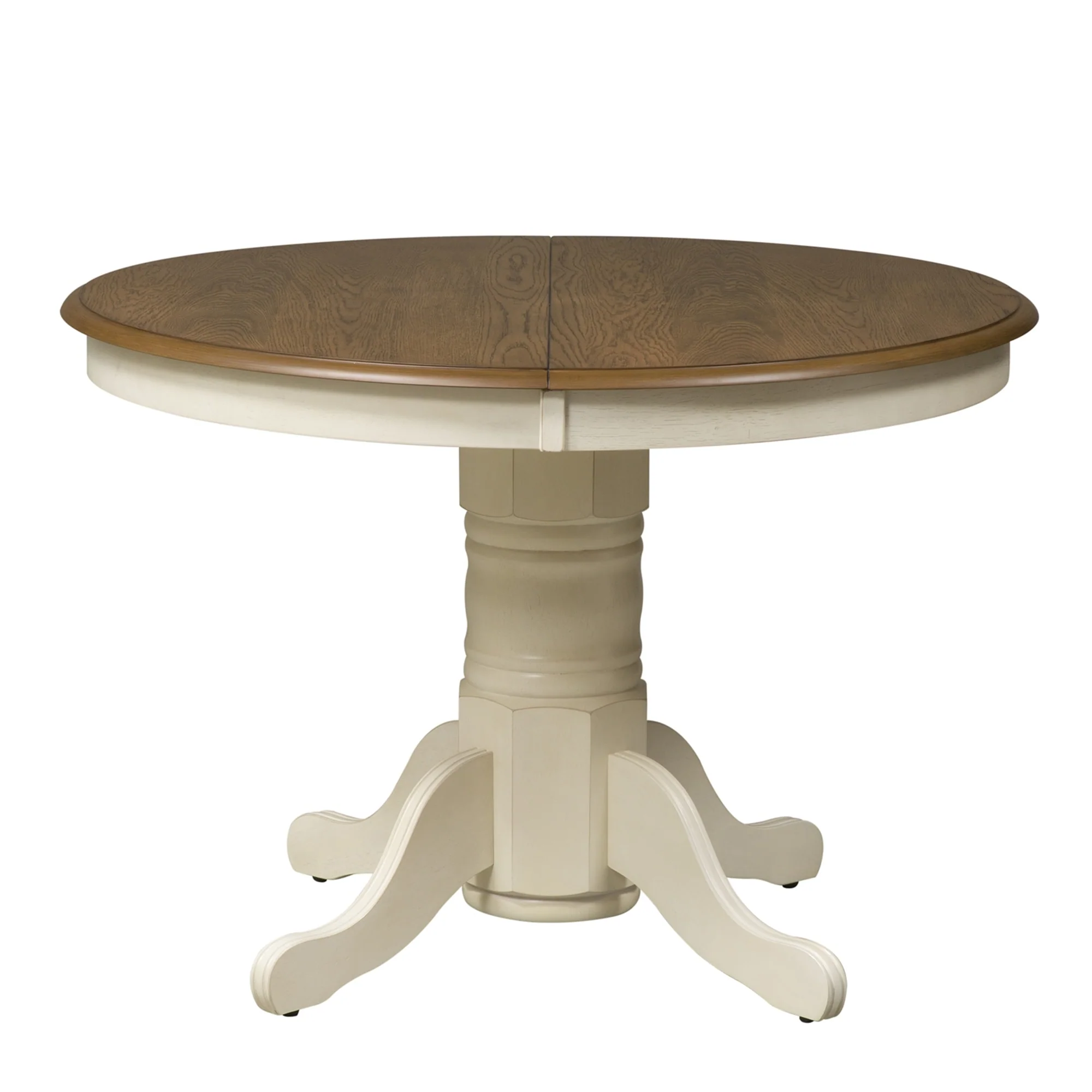 The Gray Barn Springfield Honey & Cream 5 Piece Pedestal Table Set