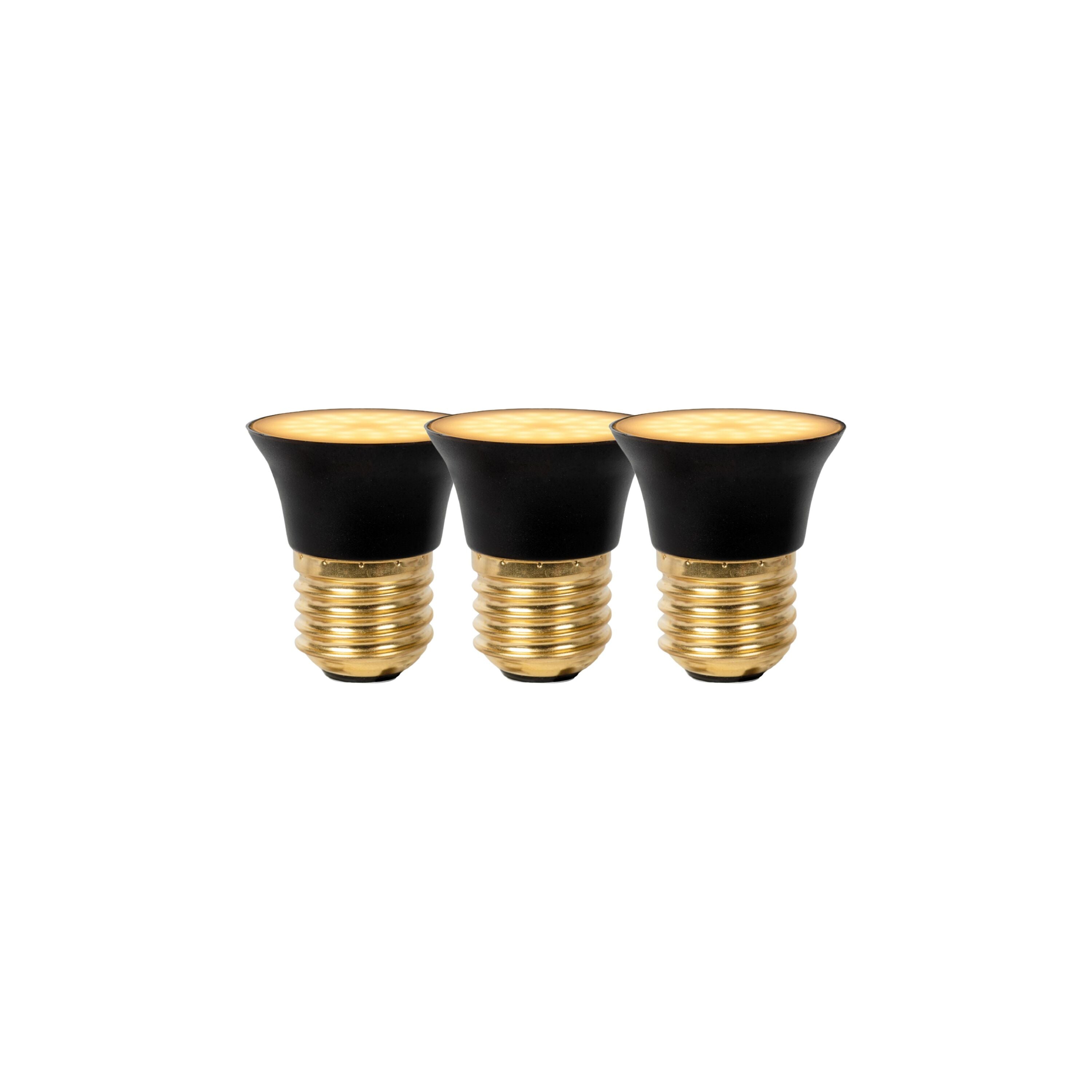 Lucide G45 Led lamp - Zwart (set van 3)