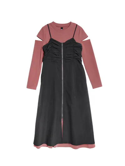 2 in 1 cut-out dress - 26SRD004C