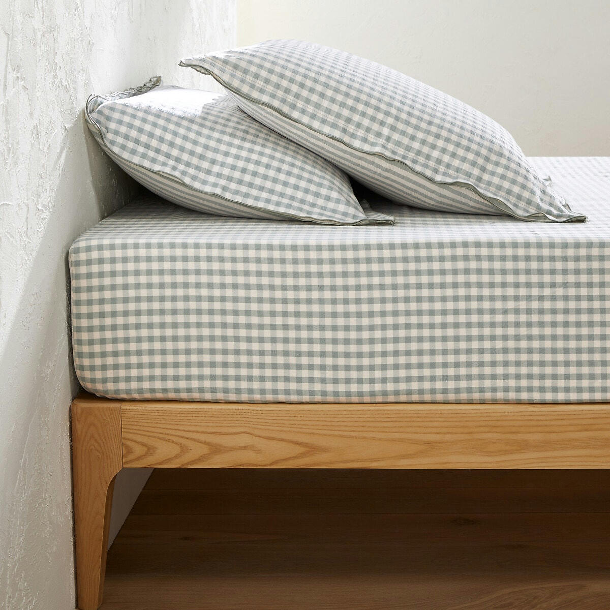 Drap housse coton seersucker bonnet 30 cm, Maddy