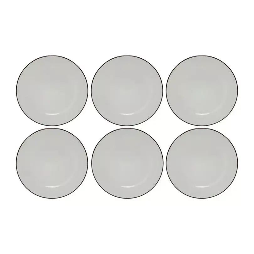 Flacher Teller 6er-Set Rom