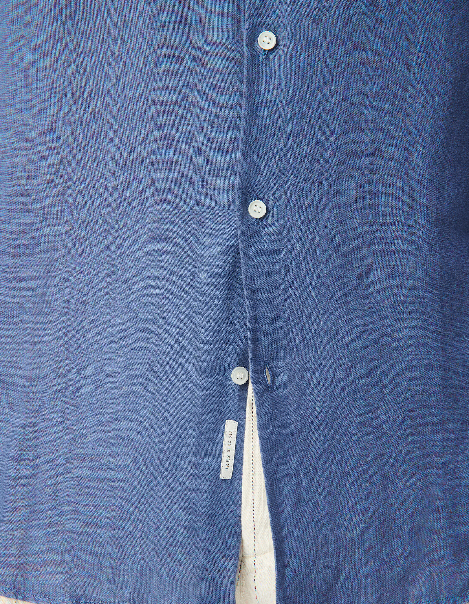 Chemise slim verte 100% lin Homme
