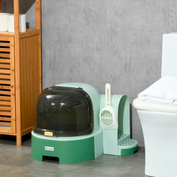 Katzentoilette, mit Schaufel, LxBxH: 52 x 60 x 42 cm