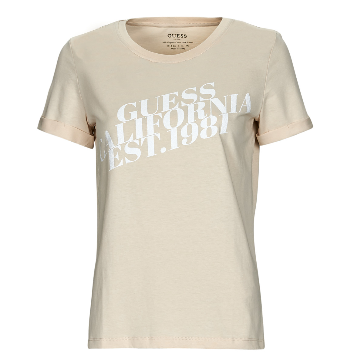 Guess - SS CN AURELIA TEE - Beige