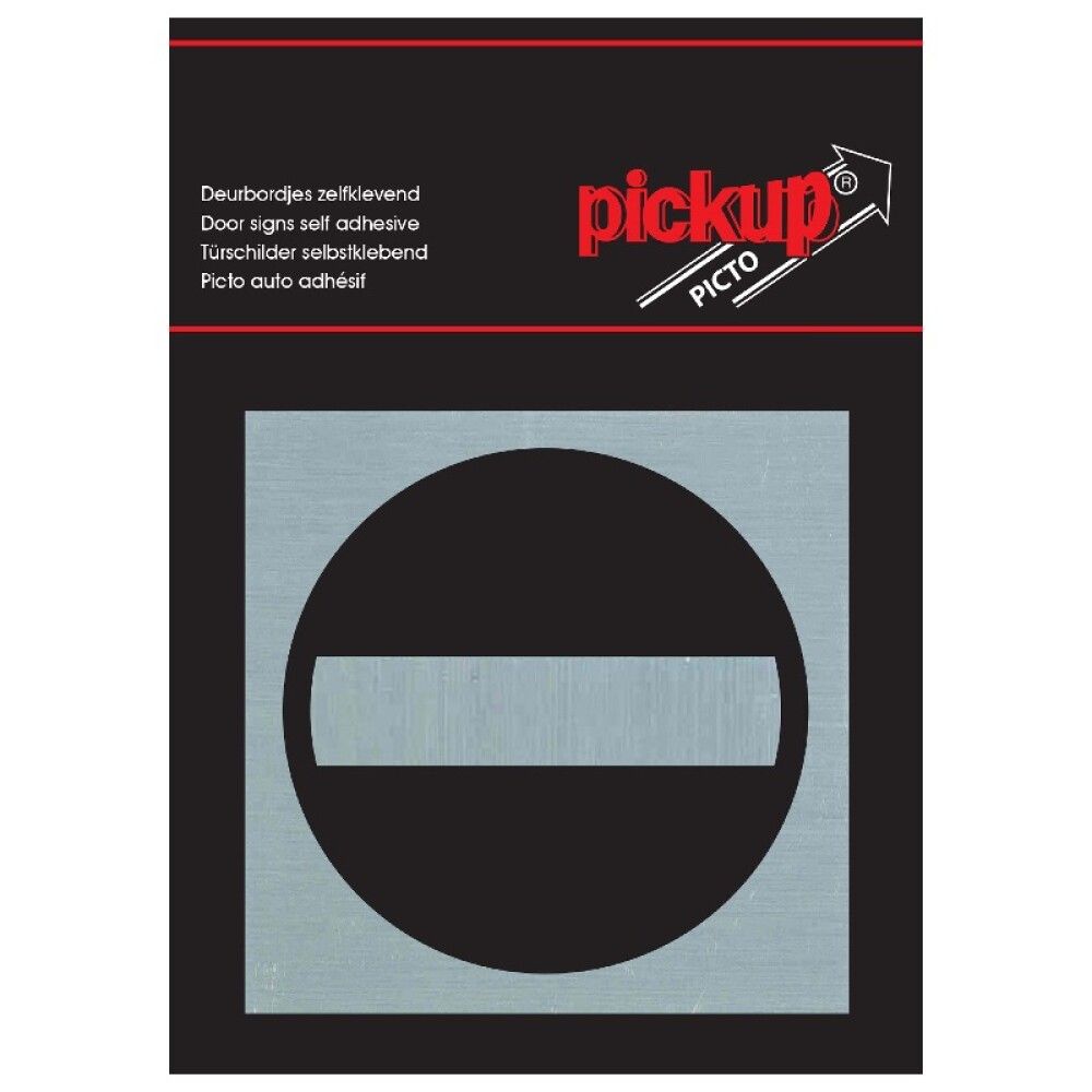 SKILT PICKUP INGEN ADGANG 80X80MM