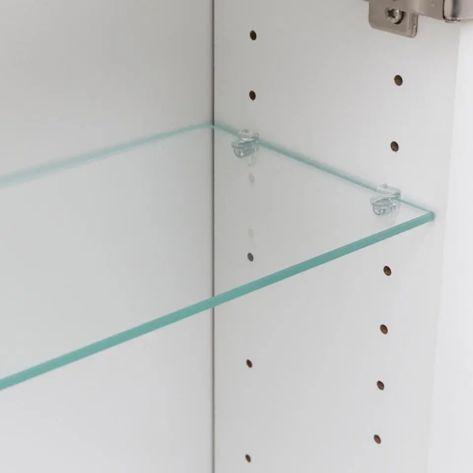 Spiegelkast Bobbi 90cm model 1 3 deuren & ledverlichting - grafiet