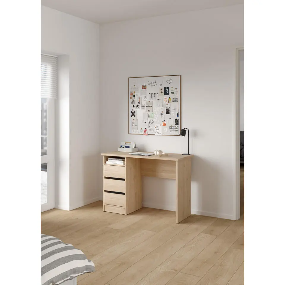 Kantoorbureau Naturel - 110x49x76cm - Function Plus