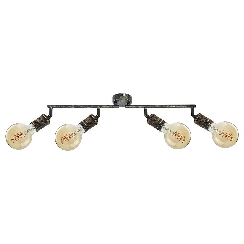 Spot listwa złoto antyczne Fidel 4xE27x40W wym:13x74x13cm IP20 Rabalux