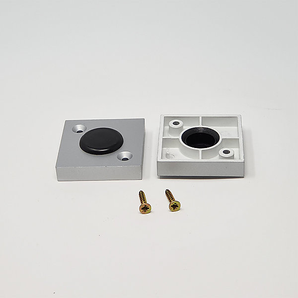 4un. rehausseur de meuble hauteur 10mm en résine plastique ABS ANTI-HUMIDITé couleur aluminium mat avec embout coulissant