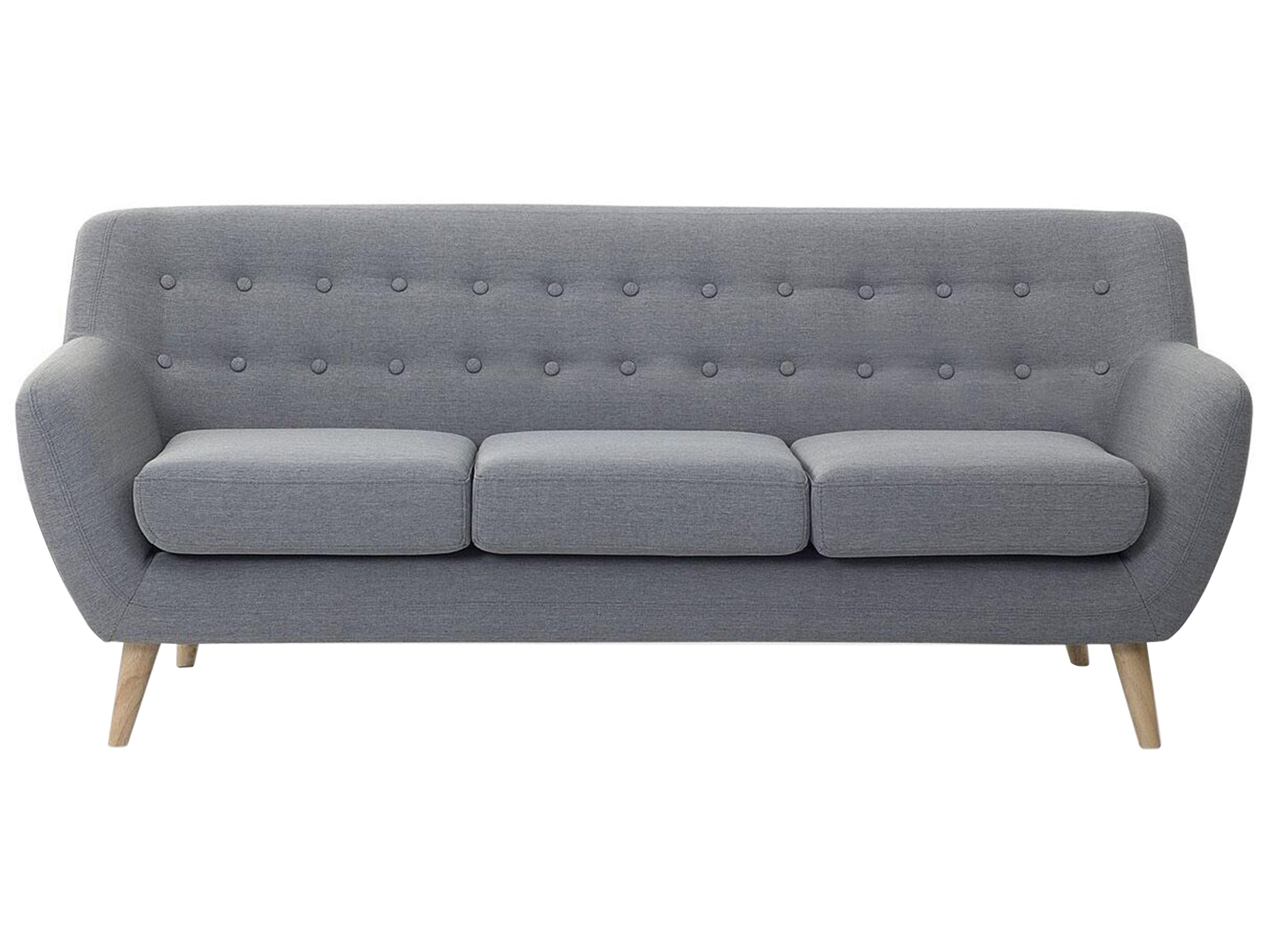 Sofa 3 Seater MOTALA Fabric Light Grey