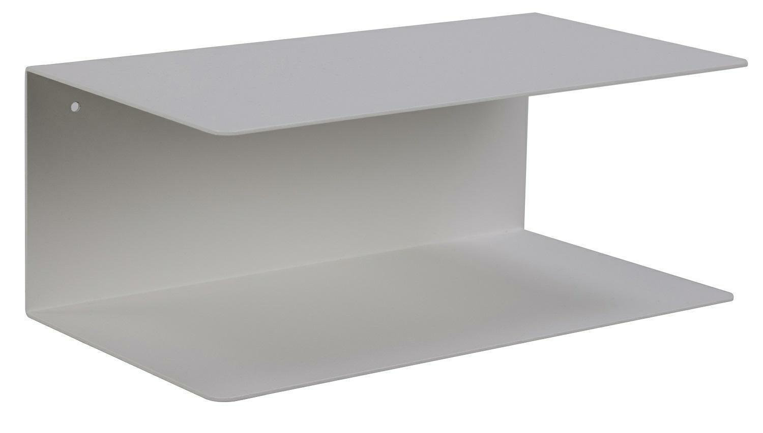 PÓŁKA METALOWA Joliet S biała minimalistyczna DWA POZIOMY