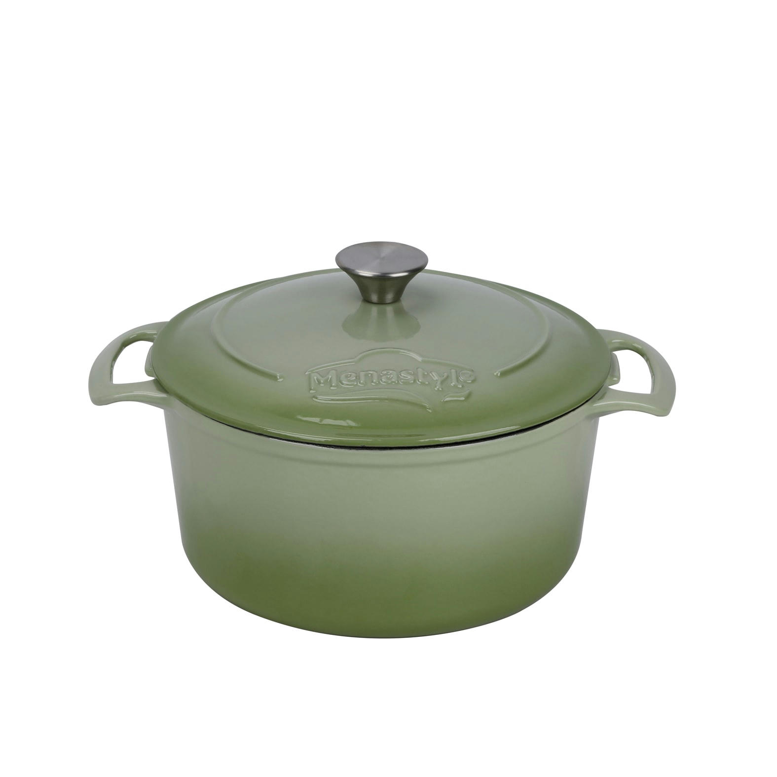 COLETTE - Cocotte ronde 5L en fonte émaillée verte