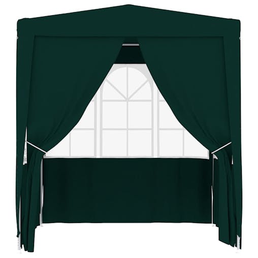 NNEVL Professional Party Tent with Side Walls 2x2 m Green 90 g/m&sup2;