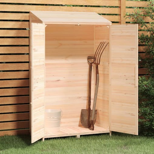 NNEVL Garden Shed 102x52x174.5 cm Solid Wood Fir