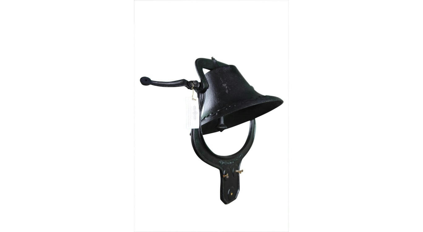 - Grosse Cloche Fonte Marron 46.5x34x53