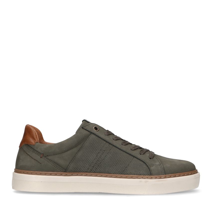 No Stress Khaki nubuck sneakers