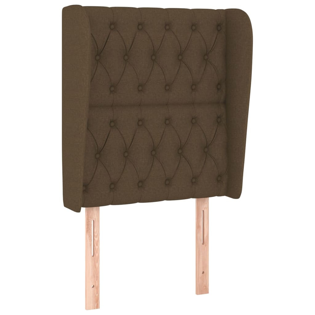 Wezgłowie Brąz 83 x 23 x 118/128 cm Tkanina vidaXL