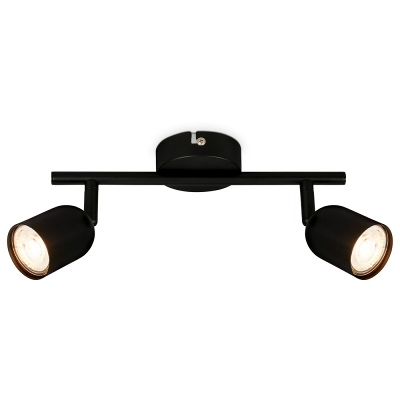 Spot Tabo noir GU10 2 x 9 W BRILONER