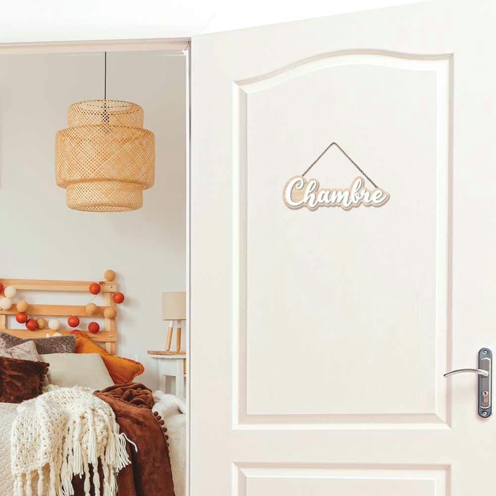 CHAMBRE - Plaque de porte pour chambre L19,5cm