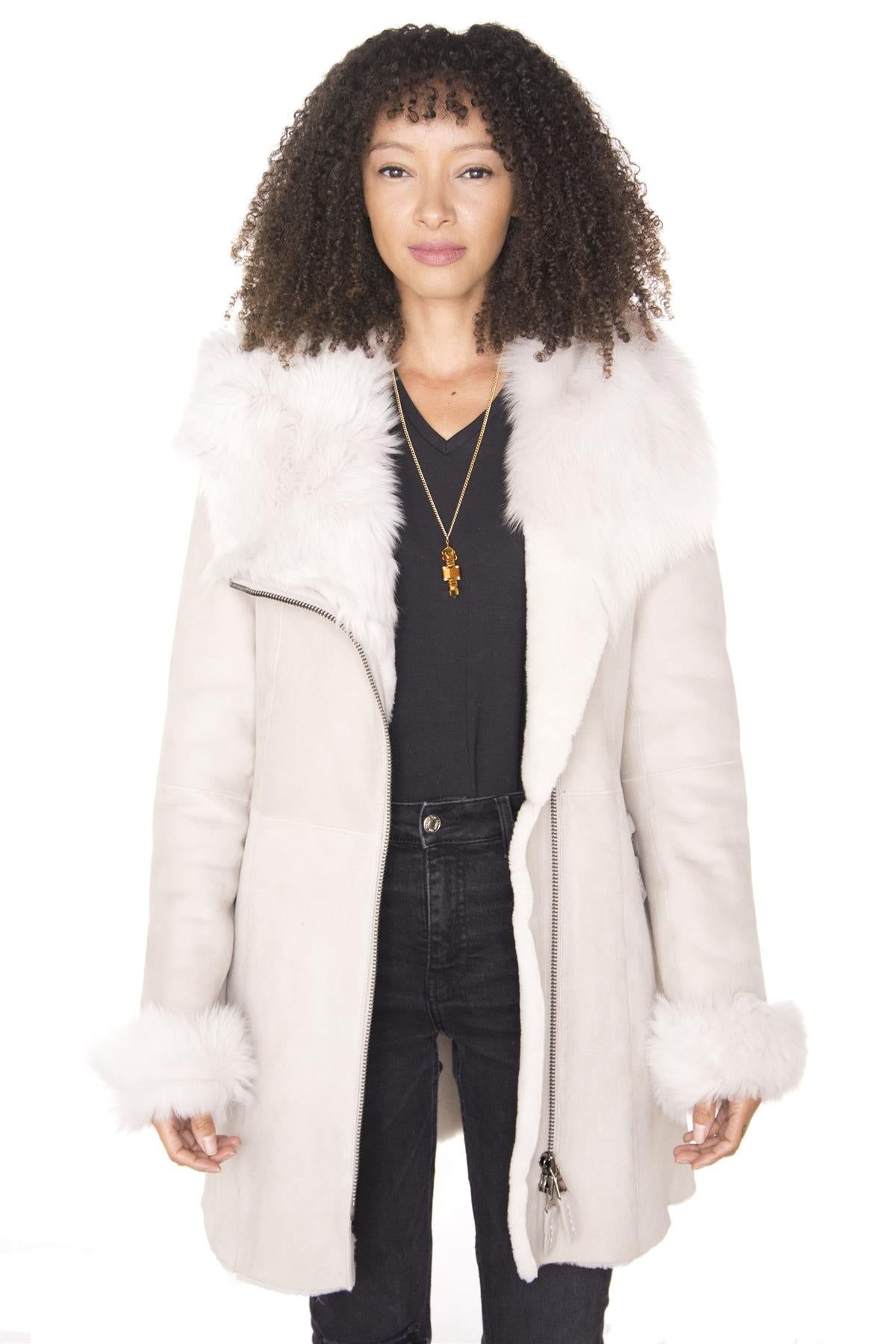 Infinity Leather Suede Merino Sheepskin Coat-Ringwood
