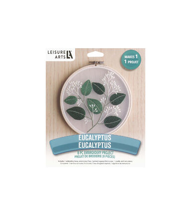 Leisure Arts 6 Eucalyptus Embroidery Kit