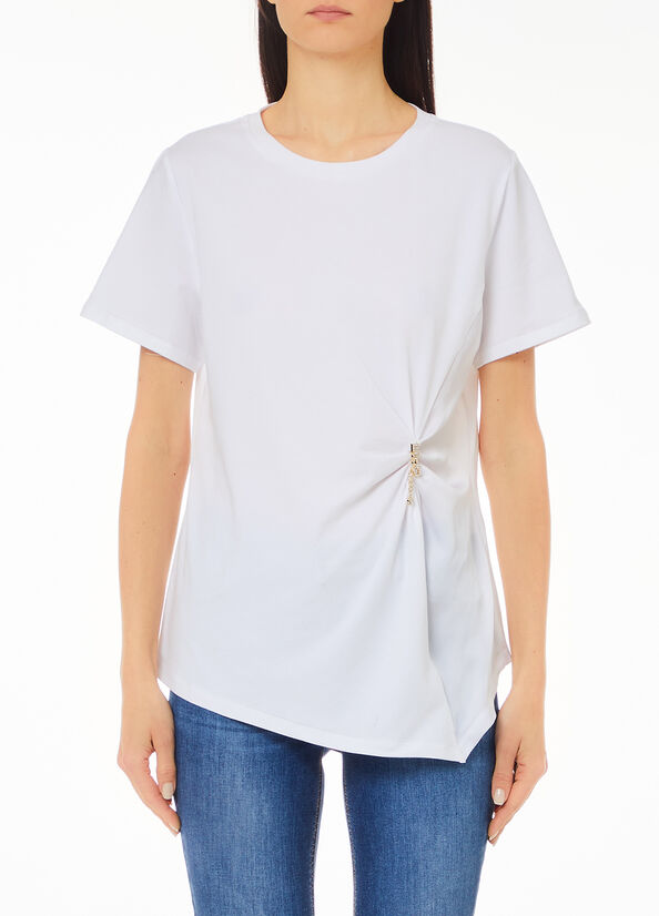 T-shirt con arriccio