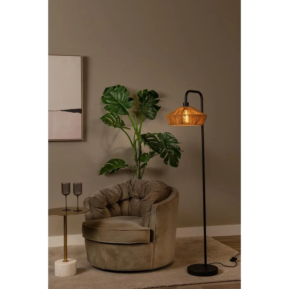 Lucide YUNKAI Vloerlamp - Naturel