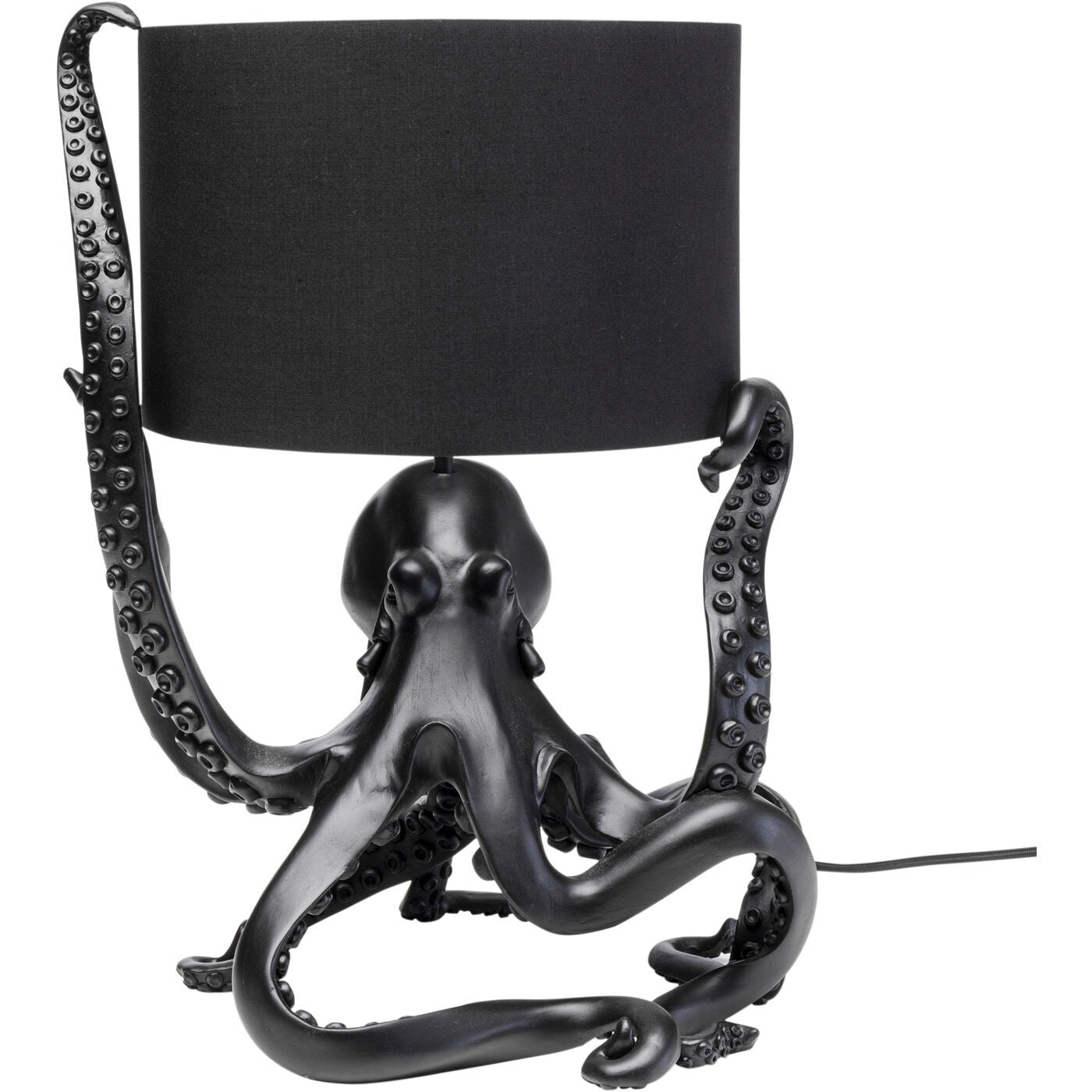 Tafellamp octopus zwart 48cm Kare Design