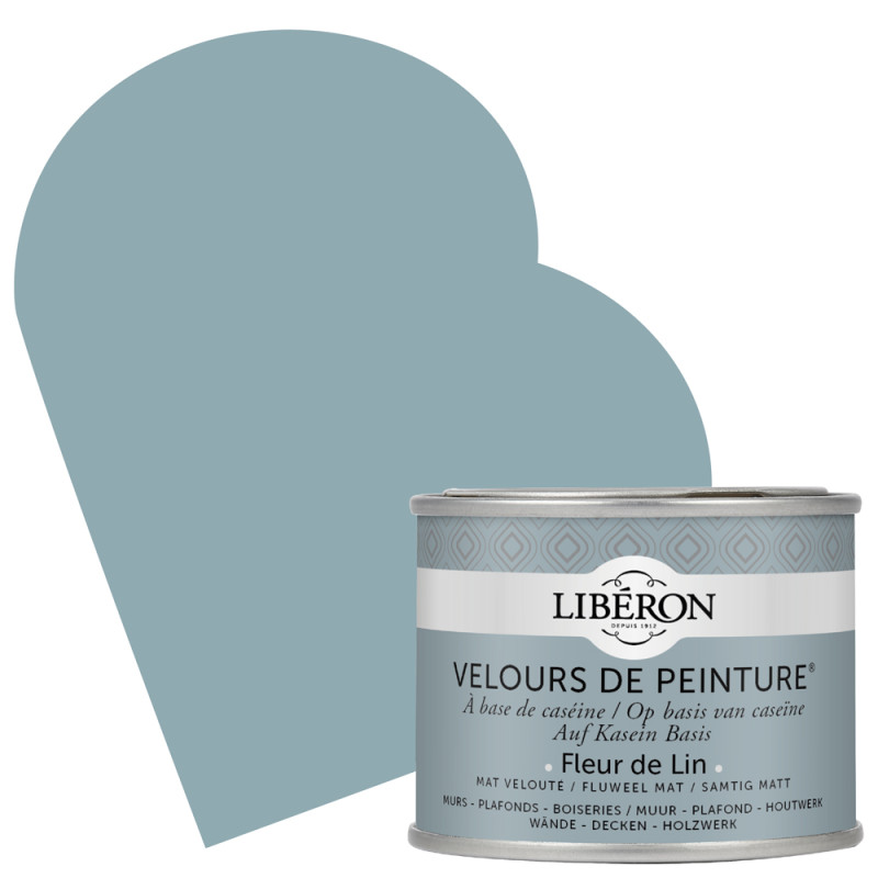 Peinture pour murs Velours de Peinture fleur de lin mat 0,125 L LIBERON