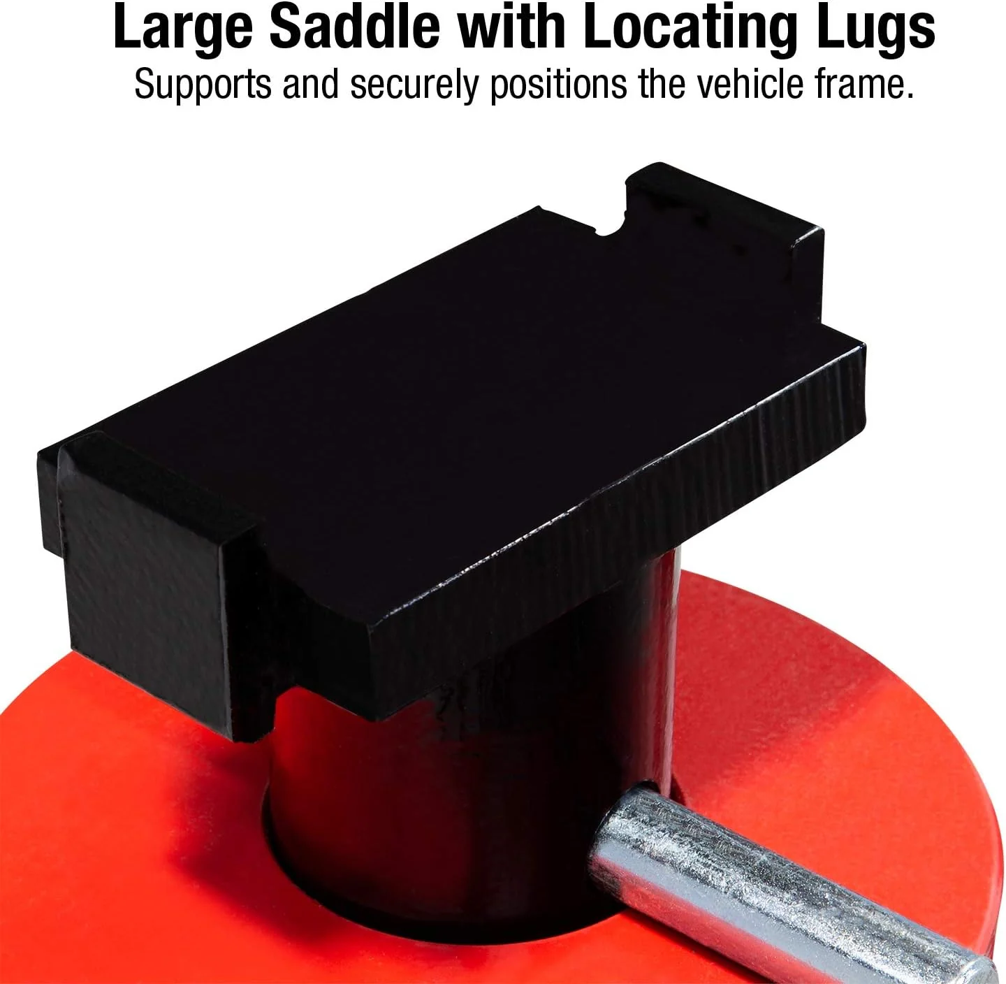 10-Ton Medium Height Pin Type Jack Stands, Pair, Red(22 Ton)