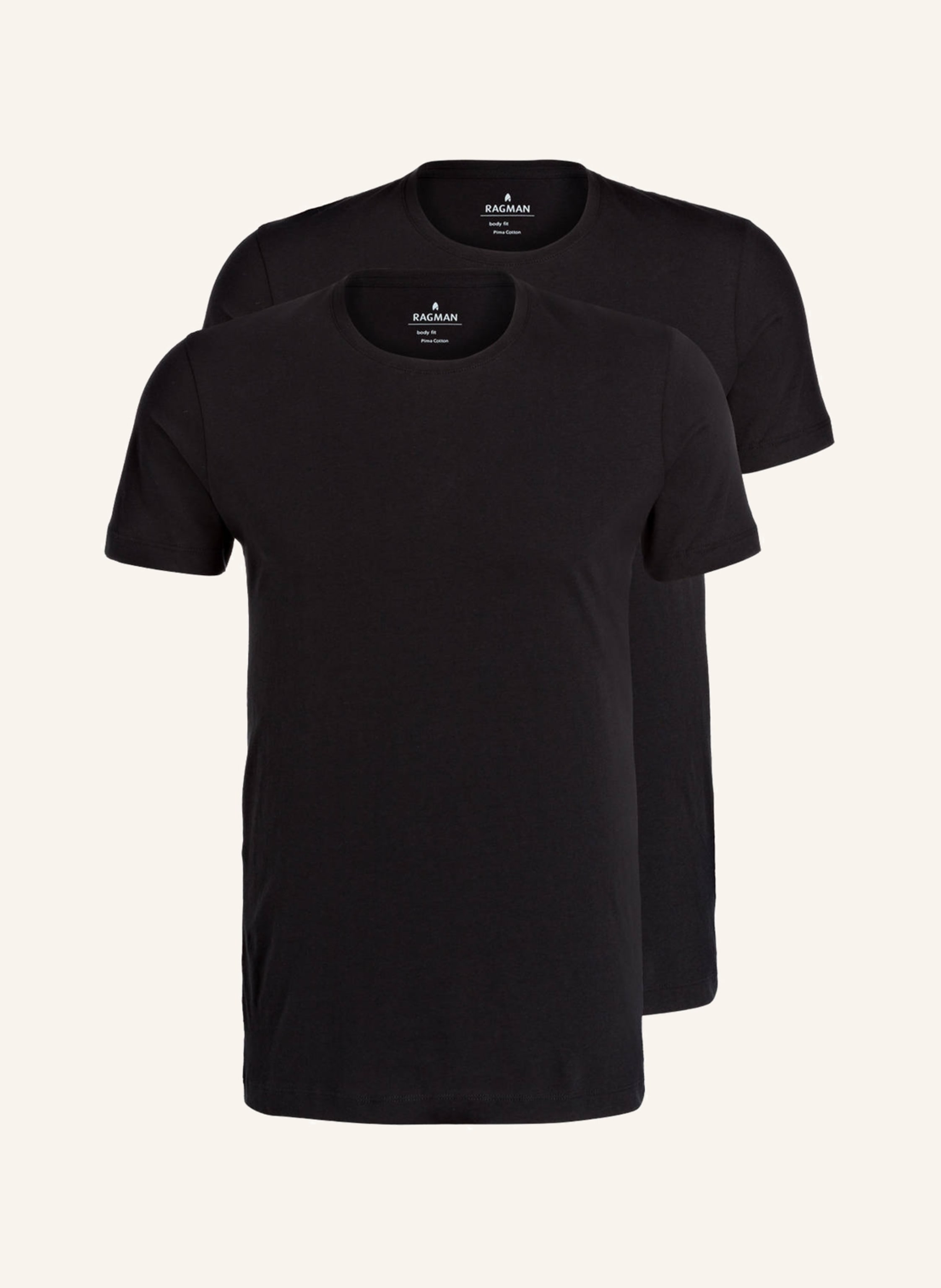 RAGMAN 2er-Pack T-Shirts