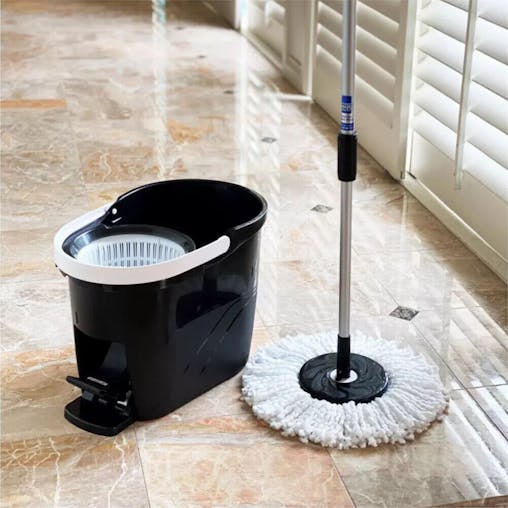 White Magic Spin Mop Duo w/ Bucket