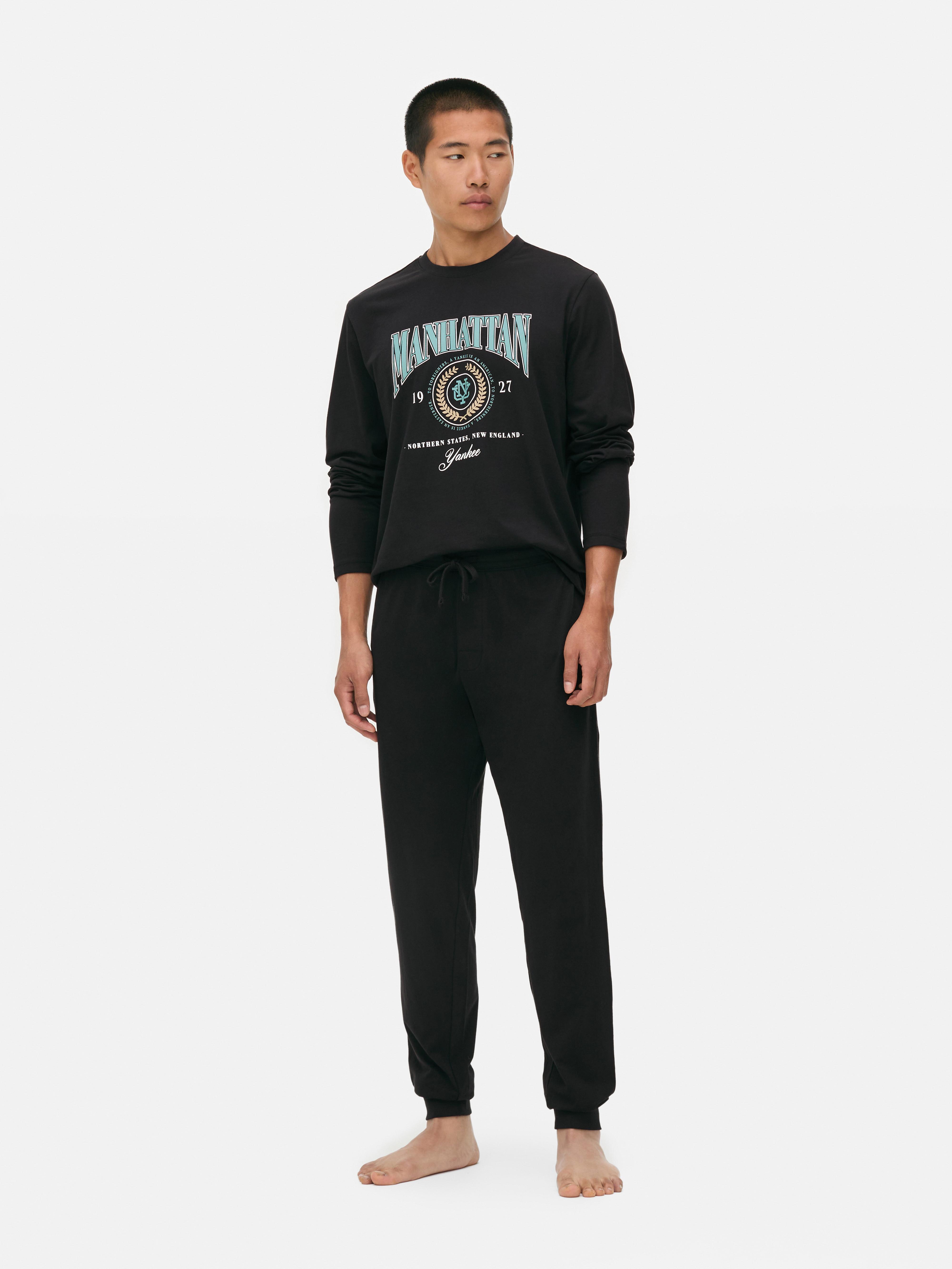 Printed Long Pajama Set