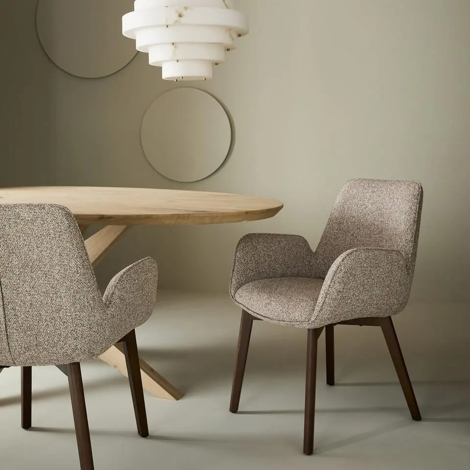 Signature - KARL Eetkamerstoel - Beige - 85x61,5x59,5 cm