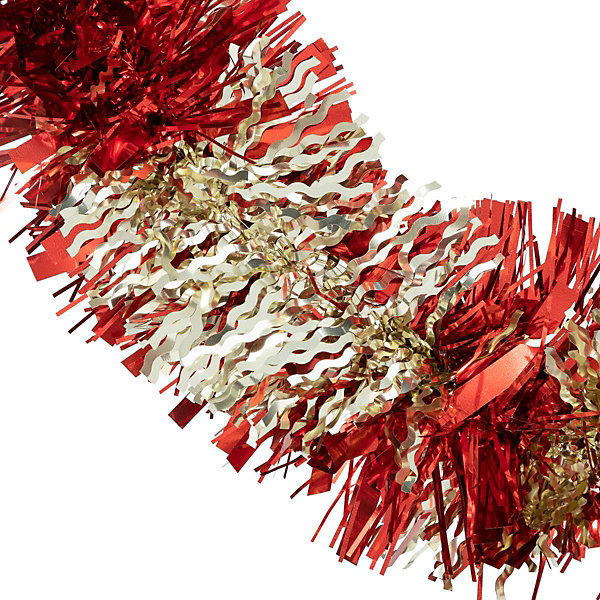 Guirlande de Noël boa mixte 100x4x2m rouge et or - Atmosphera