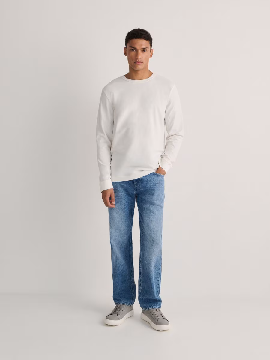 Regular Jeans With Wash Effect