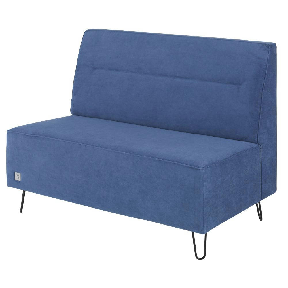 Lyanna Business - Banquette connectée professionnelle 2 places bleue