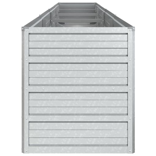 NNEVL Garden Raised Bed 320x40x45 cm Galvanized Steel Silver