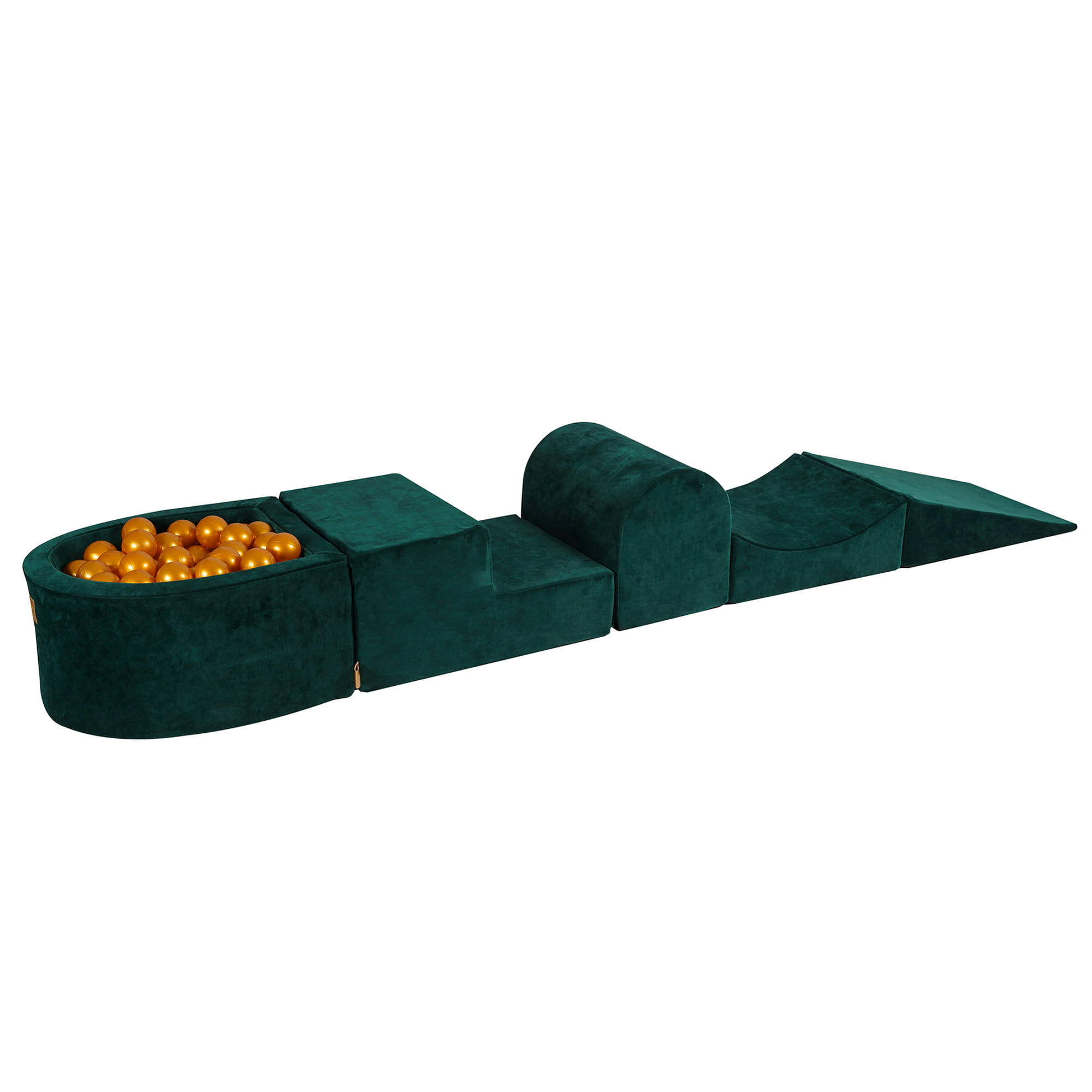 - Aire de jeu mousse avec piscine à balles Doré W45cm