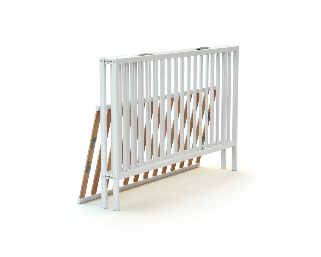 - Lit bébé pliant 60x120 blanc