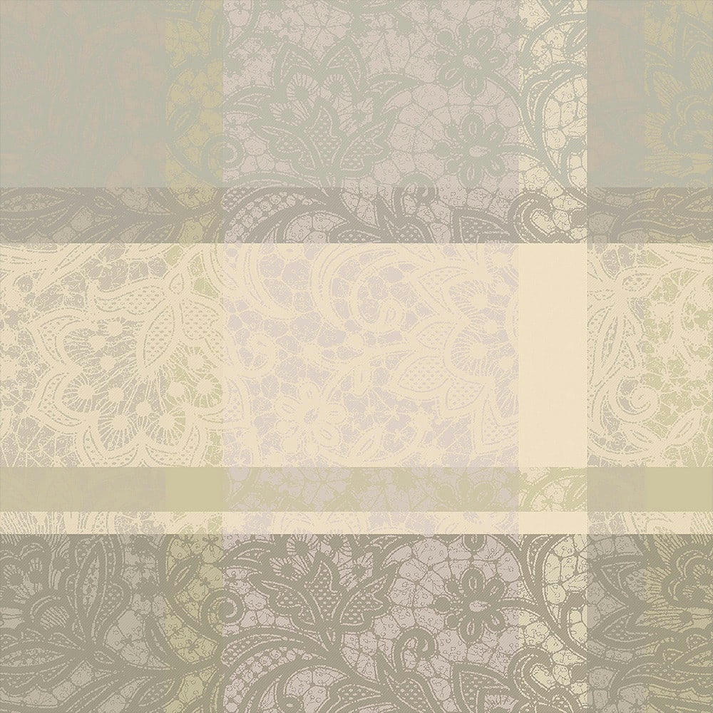 MILLE DENTELLES NATUREL - Serviette  pur coton beige 55x55