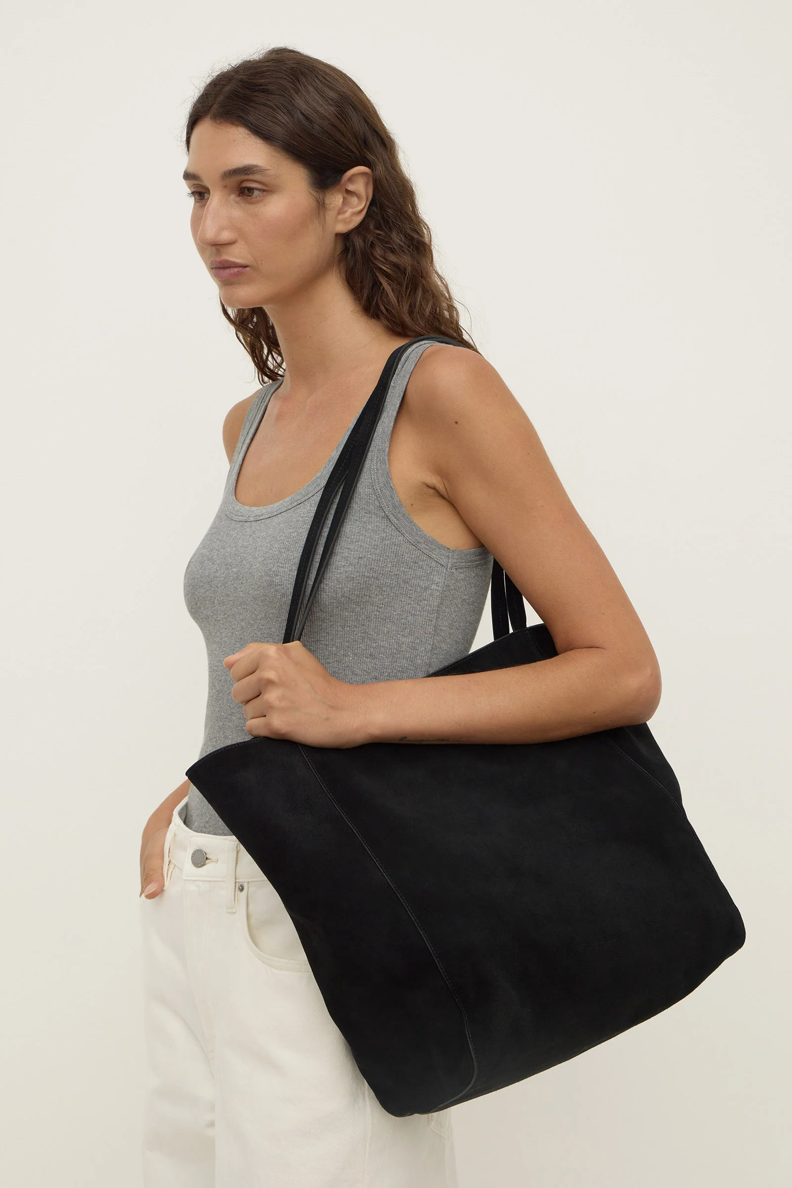 Paige Suede Tote Bag