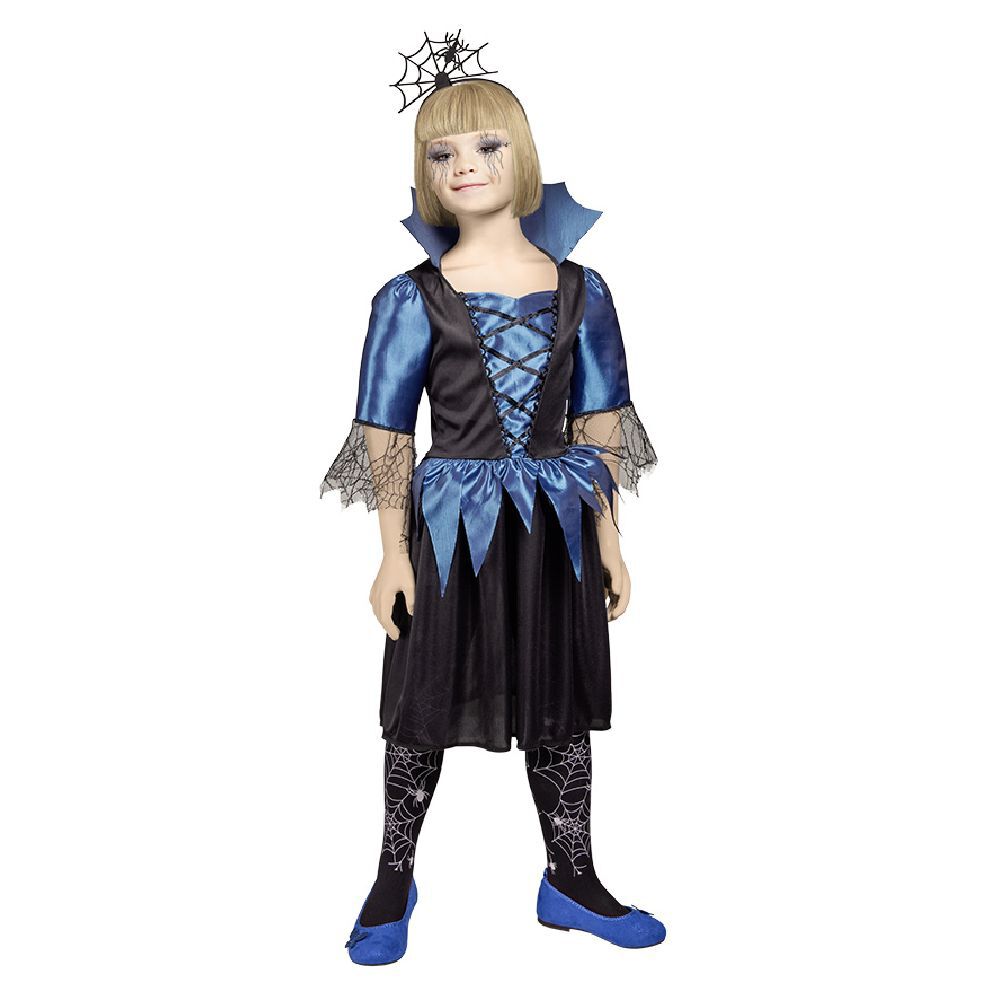 Déguisement enfant Halloween vampire robe et serre-tête 11/14 ans