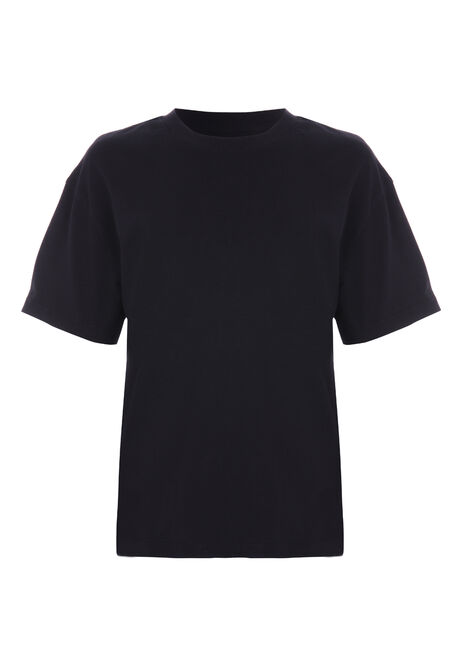 Older Boys Basic Black Tee
