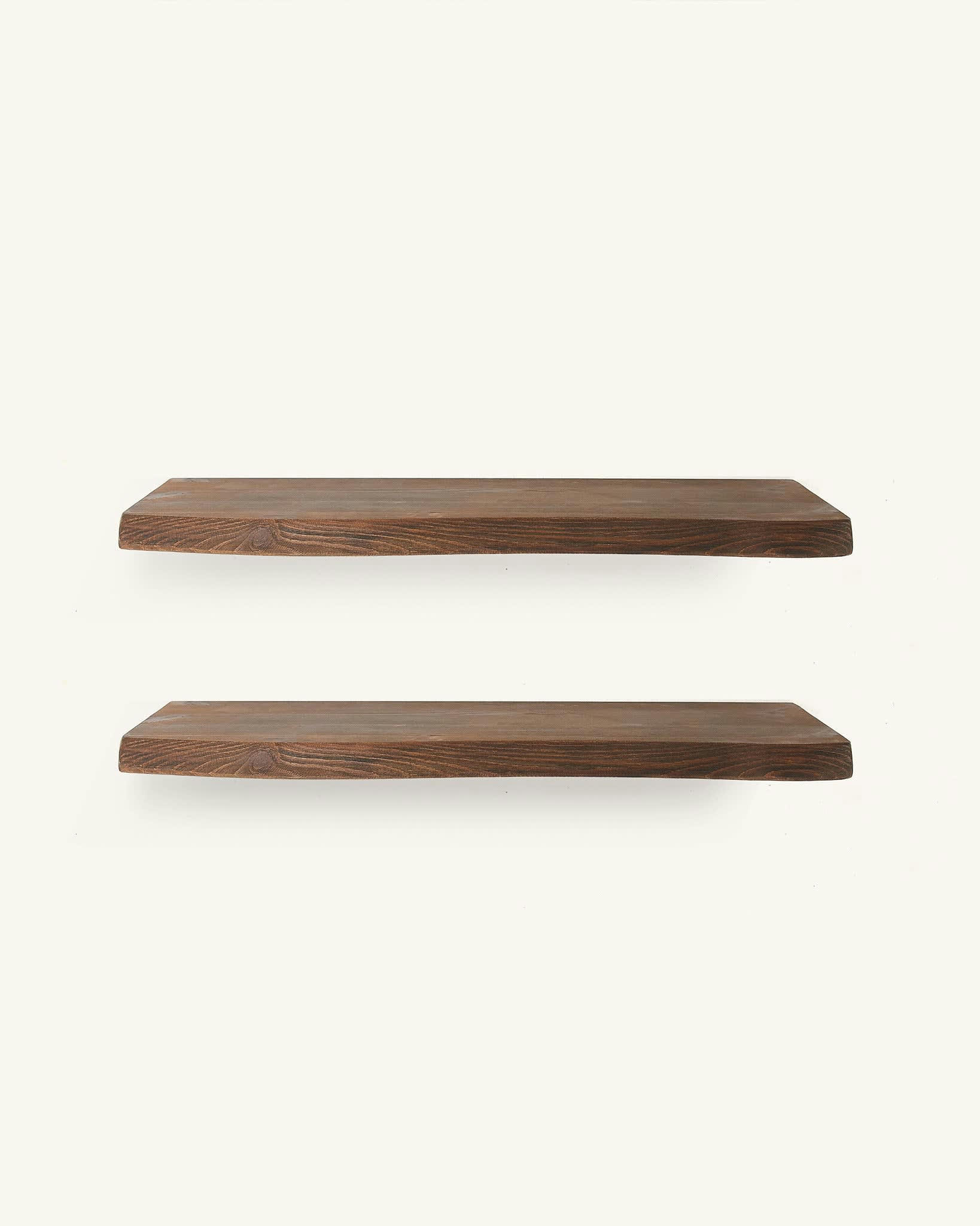 QUERALT - Étagère 2 pièces en bois en couleur marron 120 cm