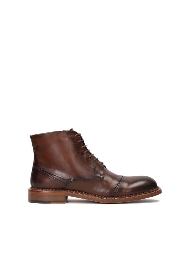 Brown men's boots with high upper