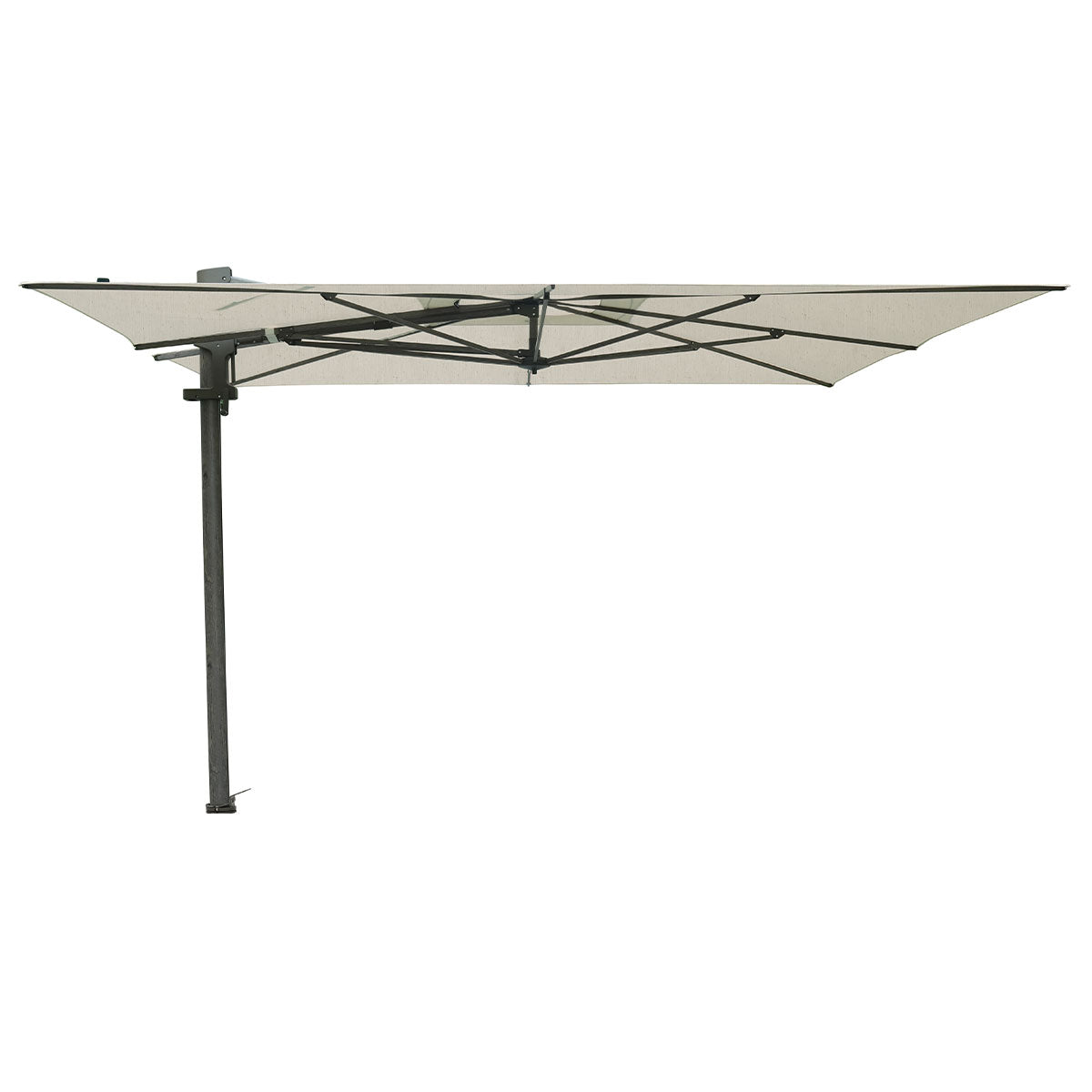 Madison zweefparasol Braga mellow silver 355x300 cm - olefin