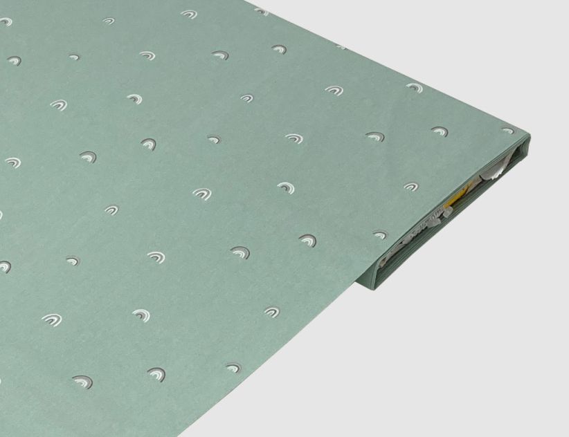 Dekostoff Regenbogen Mint